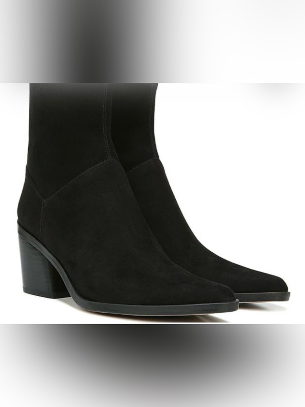27 Edit Berkley 2 black suede ankle bootie by Naturalizer
